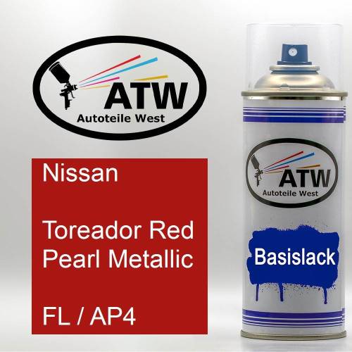 Nissan, Toreador Red Pearl Metallic, FL / AP4: 400ml Sprühdose, von ATW Autoteile West.